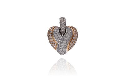 Ciondolo a cuore impreziosito da diamanti - Asta Preziosi Ciondolo a cuore impreziosito da diamanti - Asta Preziosi