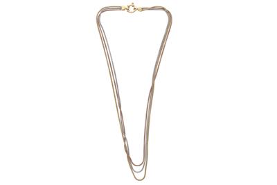 Collana in oro tre colori - Asta Preziosi Collana in oro tre colori - Asta Preziosi