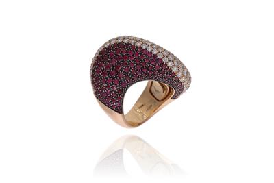 Zydo, anello con diamanti, rubini e pietre - Asta Preziosi Zydo, anello con diamanti, rubini e pietre - Asta Preziosi