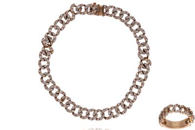 Parure bracciale e anello con diamanti - Asta Preziosi