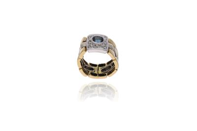 Anello con zaffiro e diamanti - Asta Preziosi