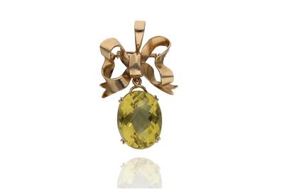 Spilla/ciondolo con quarzo - Asta Preziosi