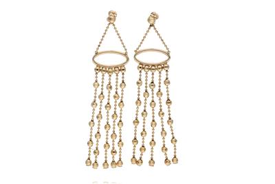 Paio di orecchini pendenti in oro - Asta Preziosi