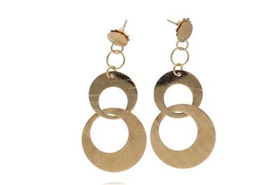 Paio di orecchini pendenti in oro - Asta Preziosi