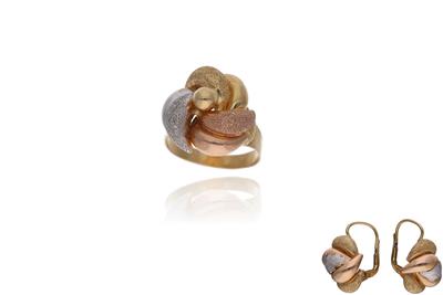Parure con paio di orecchini ed anello - Asta Preziosi
