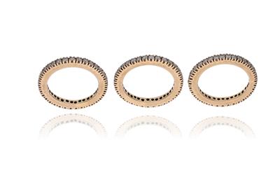 Tre anelli con diamanti - Asta Preziosi