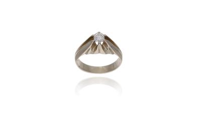 Anello con diamante - Asta Preziosi