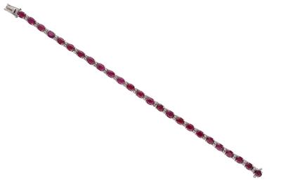 Bracciale con rubini e diamanti - Asta Preziosi