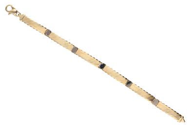 Bracciale in oro bicolore - Asta Preziosi