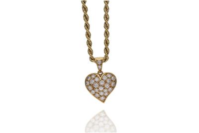 Collana con ciondolo con diamanti - Asta Preziosi