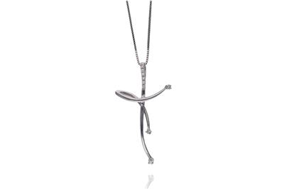 Collana con ciondolo e diamanti - Asta Preziosi