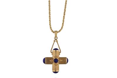 Collana e ciondolo con pietre - Asta Preziosi