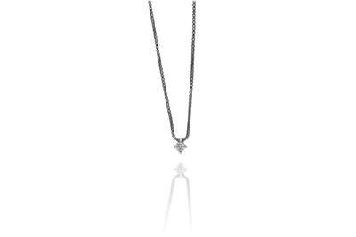 DD Gioielli, collana con ciondolo e diamante - Asta Preziosi