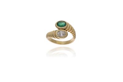 Anello con diamante e smeraldo - Asta Preziosi Anello con diamante e smeraldo - Asta Preziosi