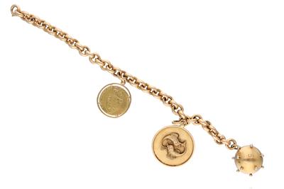 Bracciale con 3 pendenti - Asta Preziosi Bracciale con 3 pendenti - Asta Preziosi