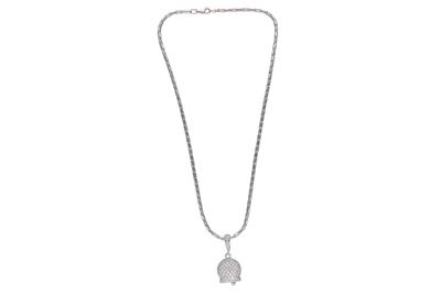 Collana e ciondolo a forma di campanella decorata da diamanti - Asta Preziosi Collana e ciondolo a forma di campanella decorata da diamanti - Asta Preziosi