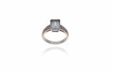 Anello con acquamarina e diamanti - Asta Preziosi Anello con acquamarina e diamanti - Asta Preziosi