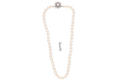 Collana di perle e orecchino - Asta Preziosi Collana di perle e orecchino - Asta Preziosi