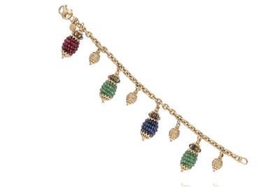 SunDay bracciale con zaffiri, smeraldi, rubini e pietre - Asta Preziosi SunDay bracciale con zaffiri, smeraldi, rubini e pietre - Asta Preziosi