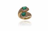 Anello con smeraldi e diamanti - Asta Preziosi Anello con smeraldi e diamanti - Asta Preziosi