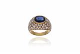 Anello con zaffiro e diamanti - Asta Preziosi Anello con zaffiro e diamanti - Asta Preziosi