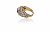 Anello con zaffiro e diamanti - Asta Preziosi Anello con zaffiro e diamanti - Asta Preziosi