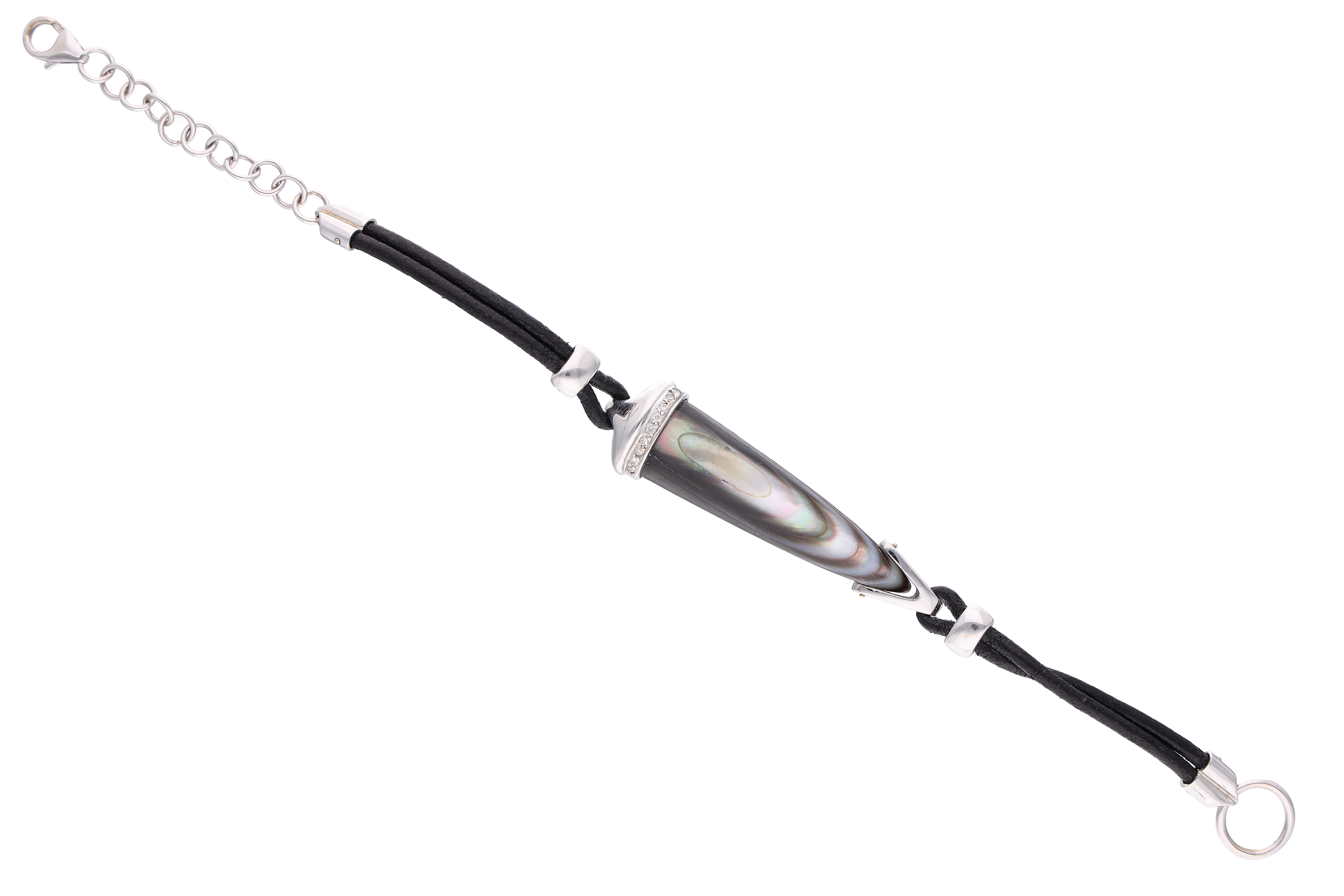 Bracciale con madreperla e diamanti - Asta Preziosi