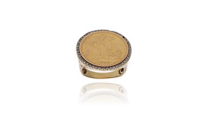 Anello con diamanti in oro 750 parte oro miglior titolo - Asta Preziosi Anello con diamanti in oro 750 parte oro miglior titolo - Asta Preziosi