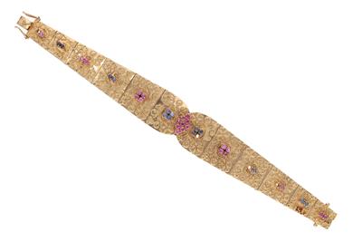 Bracciale con zaffiri e rubini - Asta Preziosi Bracciale con zaffiri e rubini - Asta Preziosi