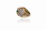 Anello con diamanti e smeraldo - Asta Preziosi Anello con diamanti e smeraldo - Asta Preziosi