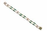 Bracciale con perle, smalti e rubini - Asta Preziosi Bracciale con perle, smalti e rubini - Asta Preziosi
