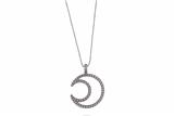 Collana con ciondolo a forma di luna con pietre - Asta Preziosi Collana con ciondolo a forma di luna con pietre - Asta Preziosi