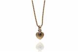 Collana e ciondolo a cuore con pietre - Asta Preziosi Collana e ciondolo a cuore con pietre - Asta Preziosi
