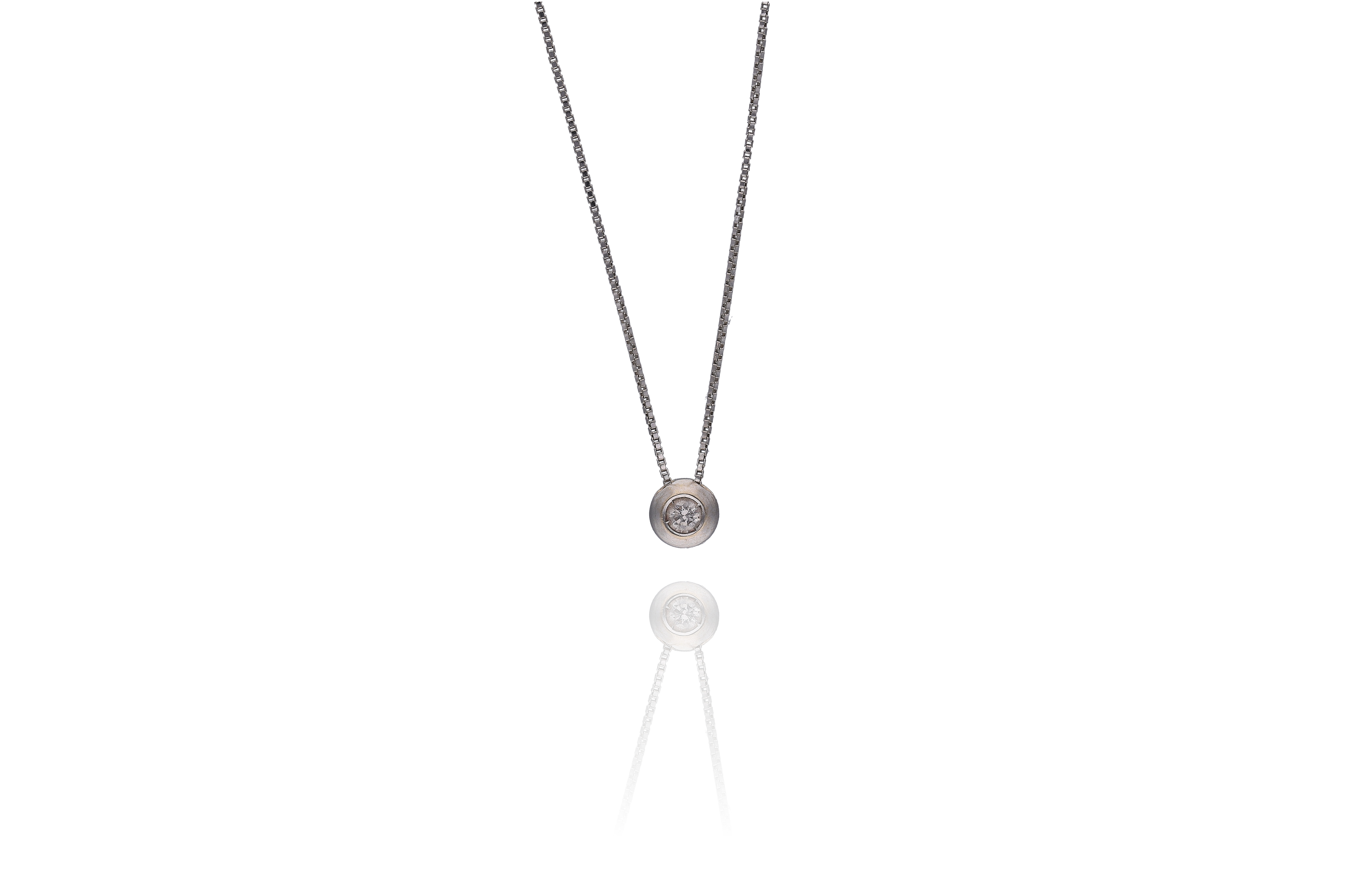 Collana con ciondolo e diamante - Asta Preziosi