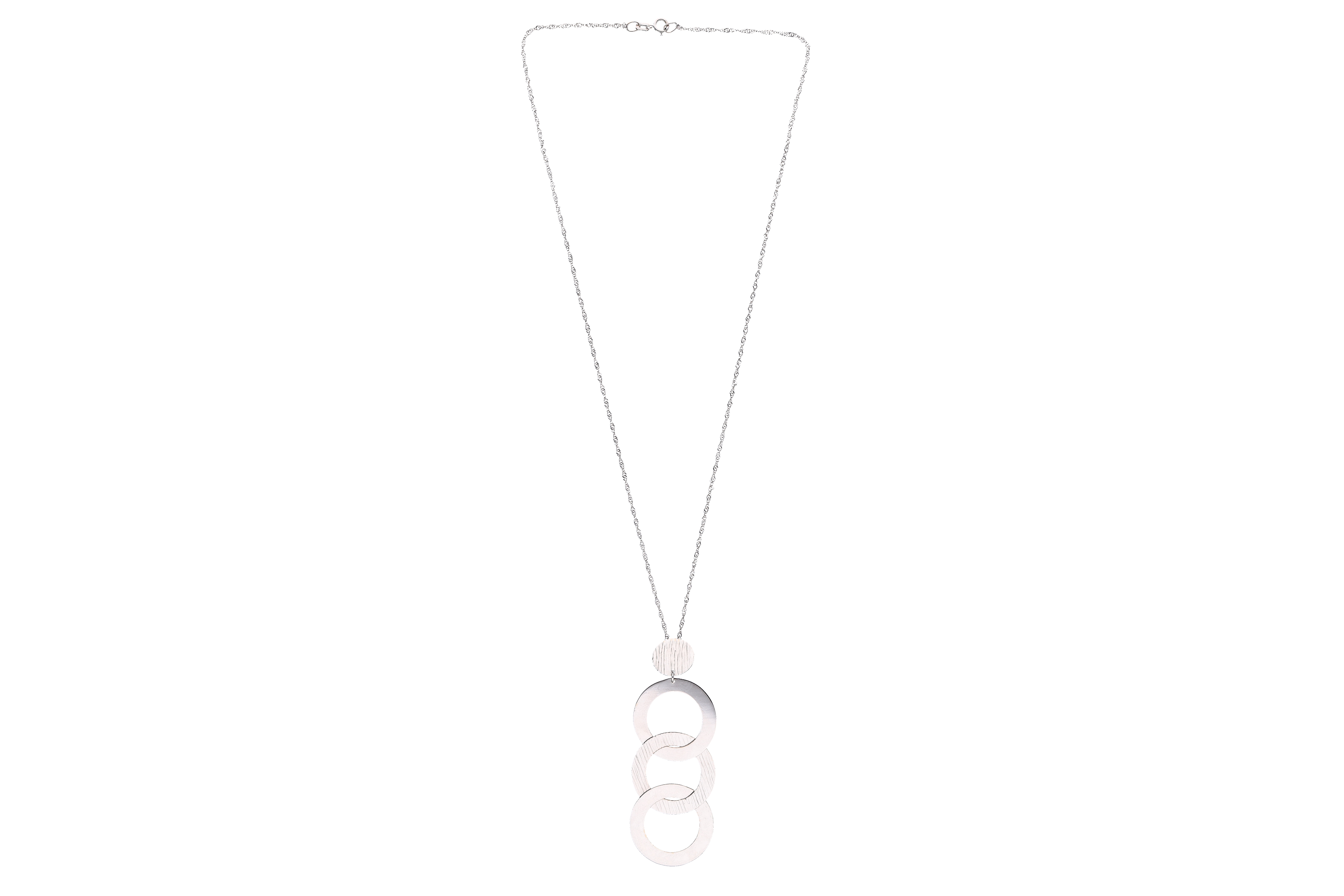 Collana e ciondolo a cerchi intrecciati - Asta Preziosi