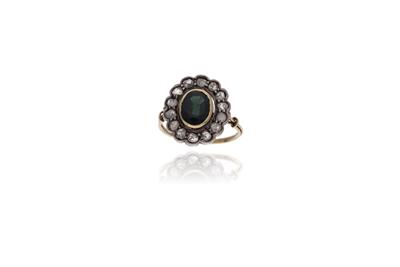 Anello con zaffiro e diamanti - Asta Preziosi Anello con zaffiro e diamanti - Asta Preziosi