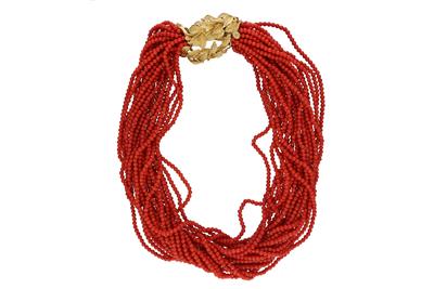 Claudio Tacchi, collana di coralli - Asta Preziosi Claudio Tacchi, collana di coralli - Asta Preziosi