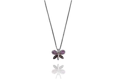 Collana con ciondolo diamanti e pietre - Asta Preziosi Collana con ciondolo diamanti e pietre - Asta Preziosi