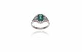 Anello con smeraldo e diamanti - Asta Preziosi Anello con smeraldo e diamanti - Asta Preziosi
