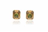 Paio di orecchini con peridoti e diamanti - Asta Preziosi Paio di orecchini con peridoti e diamanti - Asta Preziosi