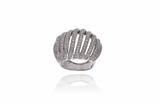 Anello con diamanti, in oro bianco 750 - Asta Preziosi Anello con diamanti, in oro bianco 750 - Asta Preziosi