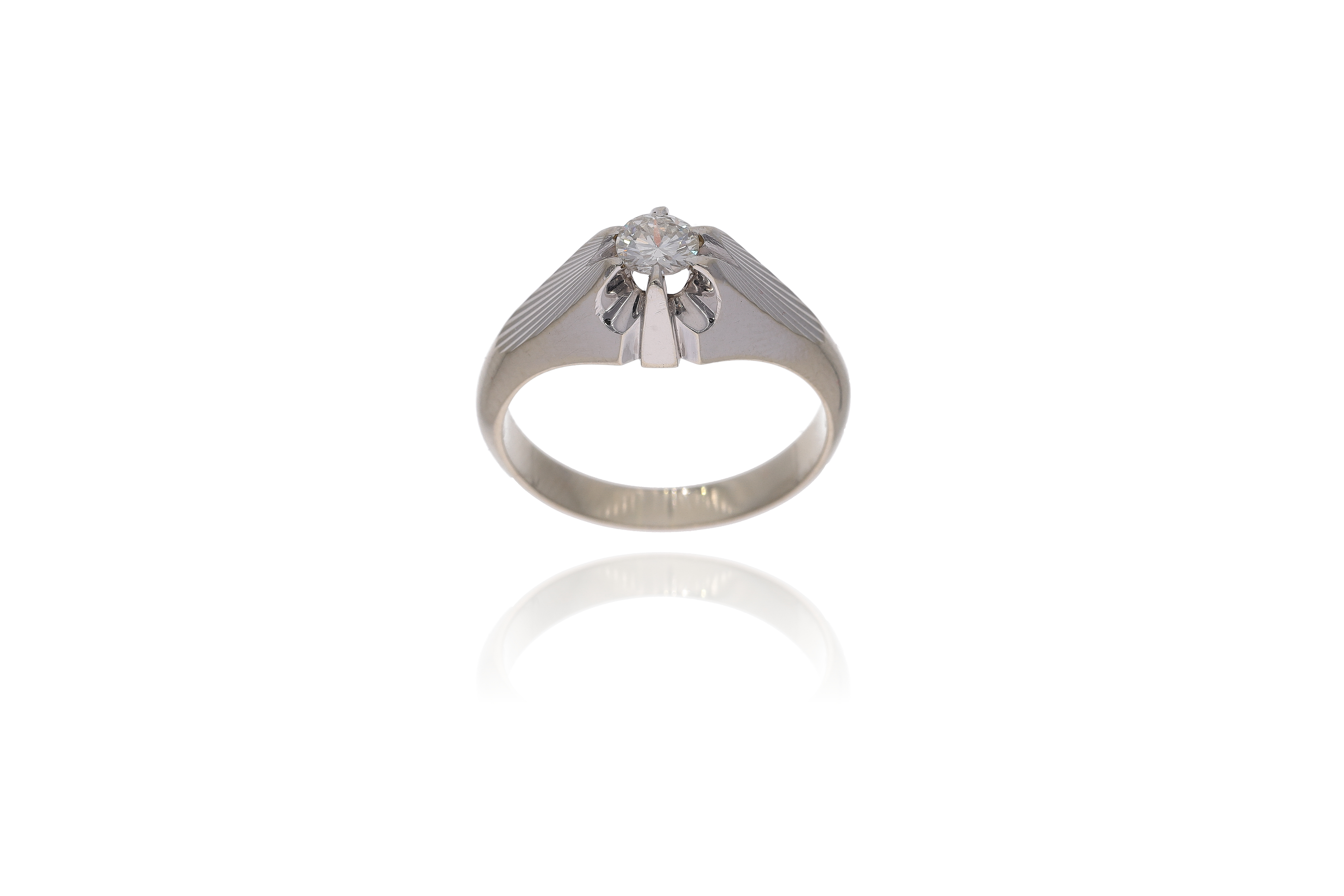 Anello con diamante - Asta Preziosi