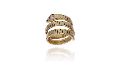 Anello a serpente con pietre - Asta Preziosi