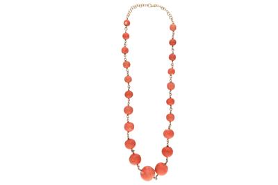 Collana con corallo - Asta Preziosi