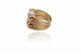 Anello con diamanti e perle - Asta Preziosi Anello con diamanti e perle - Asta Preziosi