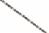 Bracciale con diamanti e zaffiri - Asta Preziosi Bracciale con diamanti e zaffiri - Asta Preziosi