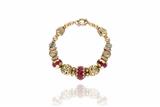 Parure orecchini e bracciale con pietre e perle coltivate - Asta Preziosi Parure orecchini e bracciale con pietre e perle coltivate - Asta Preziosi