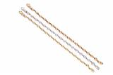 Tre bracciali in oro tre colori - Asta Preziosi
