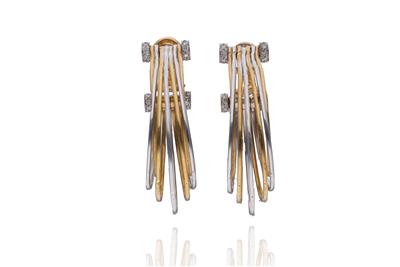 Paio di orecchini con diamanti - Asta Preziosi