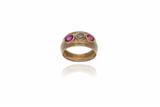 Anello con diamante brown e rubini - Asta Preziosi Anello con diamante brown e rubini - Asta Preziosi